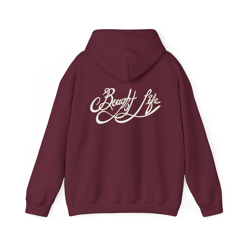“Bought Life” Unisex Heavy Blend™ Hooded Sweatshirt