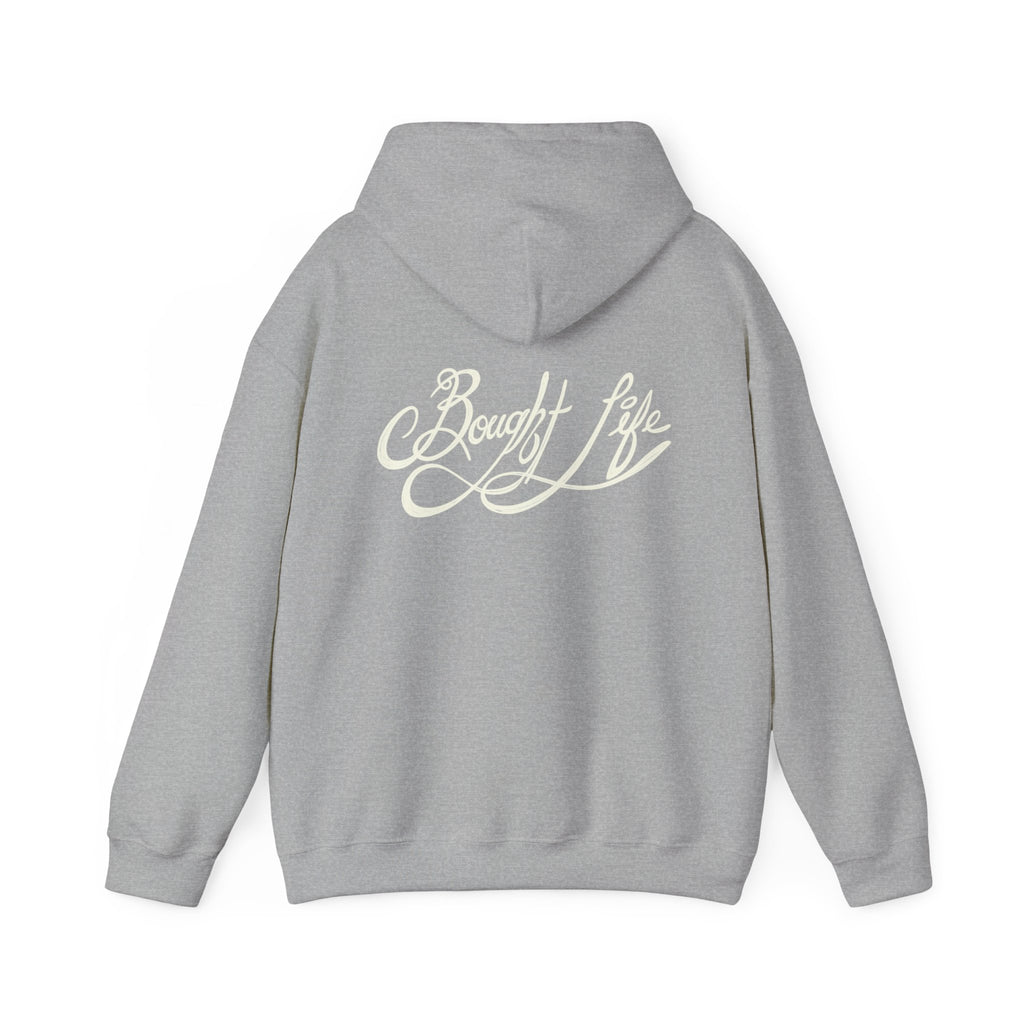 “Bought Life” Unisex Heavy Blend™ Hooded Sweatshirt